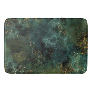 Tapis De Bain Élégant émeraude profonde 