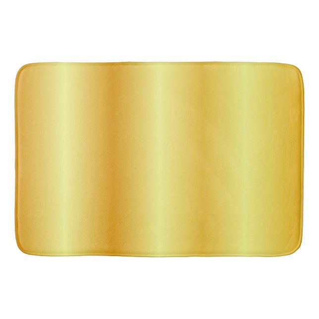 Tapis De Bain Elégant Faux Gold Custom Modèle tendance (Devant)