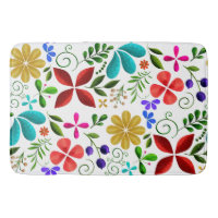 Élégant floral latino-américain blanc