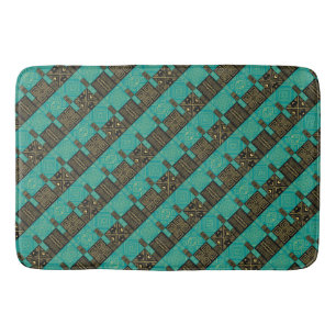 Tapis De Bain Élégant Motif géométrique Tribal Africain