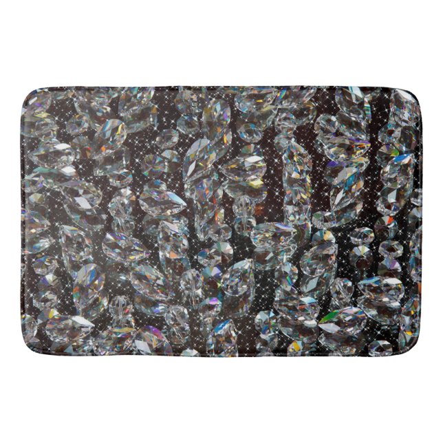 Tapis De Bain Élégant Parties scintillant de diamant (Devant)