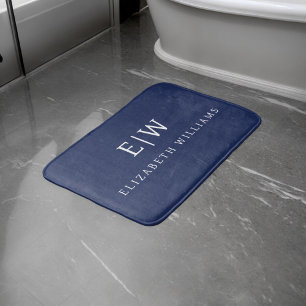 Tapis De Bain Élégant professionnel simple Monogramme minimalist