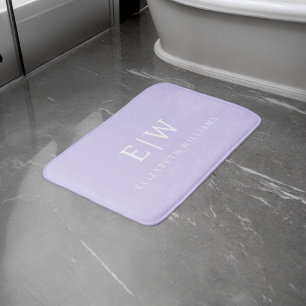 Tapis De Bain Élégant professionnel simple Monogramme minimalist