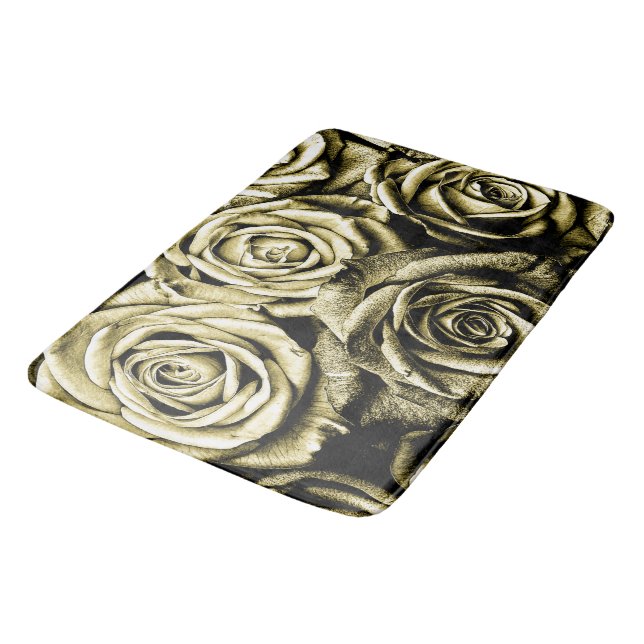 Tapis De Bain Élégant Rose Or (Angle)