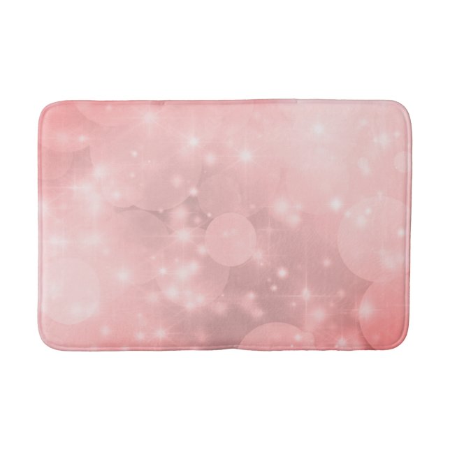 Tapis De Bain Élégant rose pâle Étincelle (Devant)