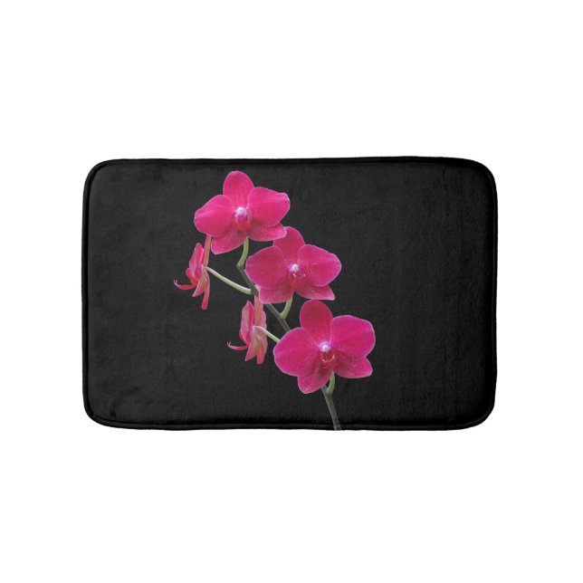 Tapis De Bain Élégant Ruby Rouge Orchidées Bain Mats Tapis (Devant)