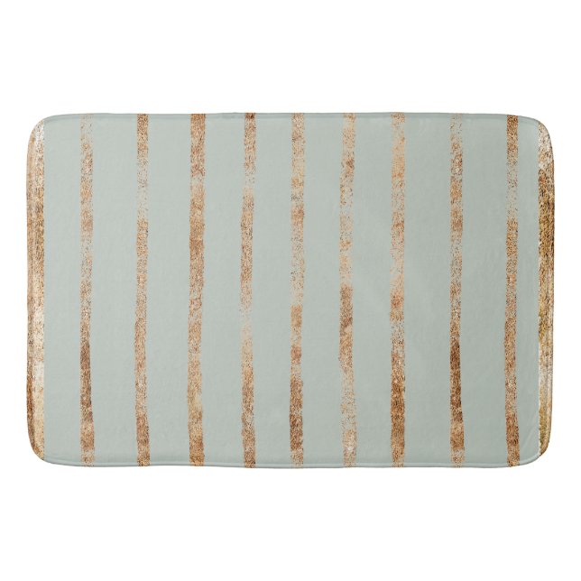 Tapis De Bain Elégant Sage Green Gold (Devant)