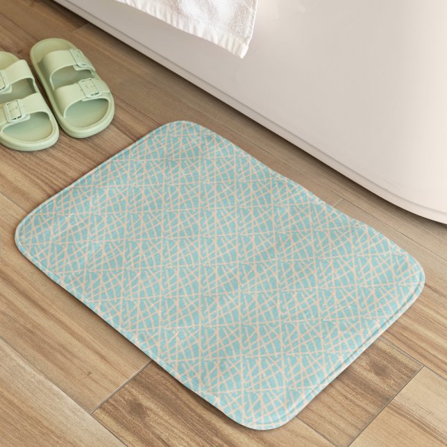 Tapis De Bain Élégant vert Abstrait (Créateur téléchargé)