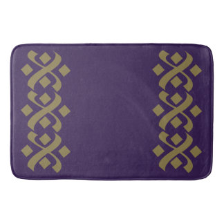 Tapis De Bain Élégant violet et beige foncé