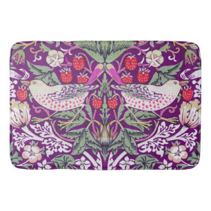 Tapis De Bain Élégant violet William Morris fraise Thief