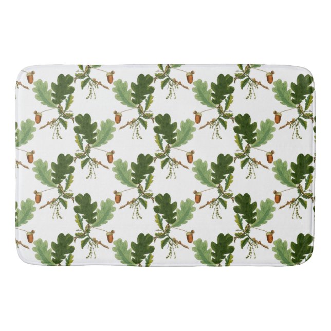 Tapis De Bain Elégante feuille de chêne et maïs (Devant)