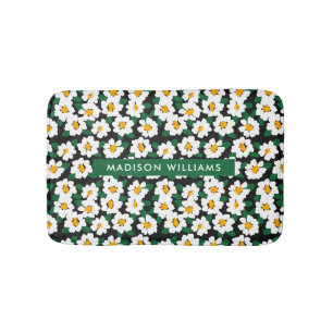 Tapis De Bain Elégante Fleurs élégantes Minimaliste Mat Bain