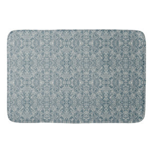 Tapis De Bain Élégante Marqueterie Turquoise moderne