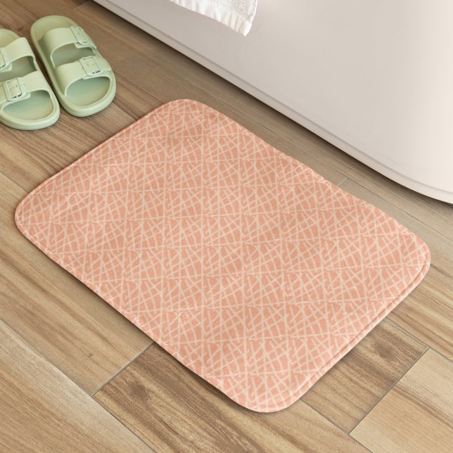 Tapis De Bain Élégante pêche Abstraite (Créateur téléchargé)