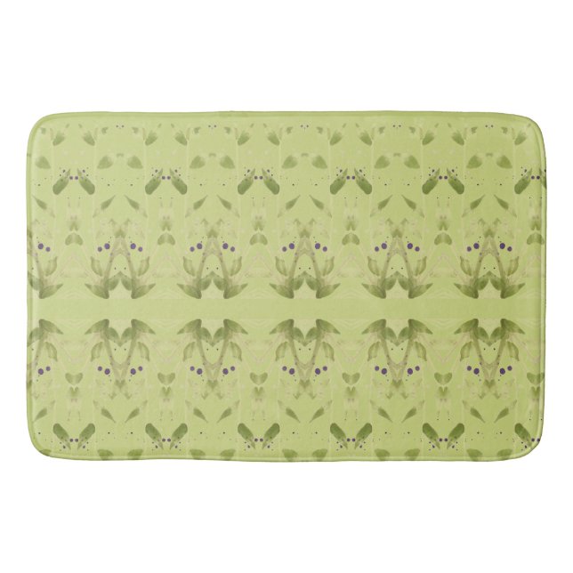 Tapis De Bain Élégante salle de bain verte olive (Devant)