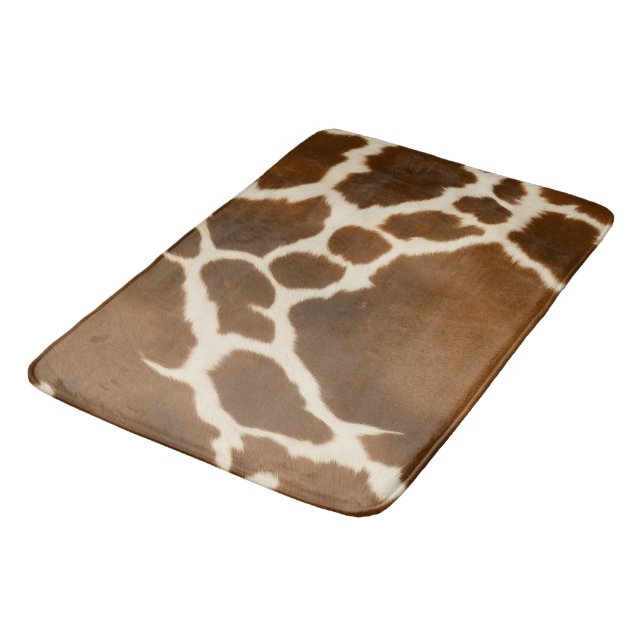 Tapis De Bain Élégante Vache Faux Cuir Collection moderne (Angle)
