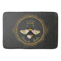 Élégantes roses roses Reine abeille française gris