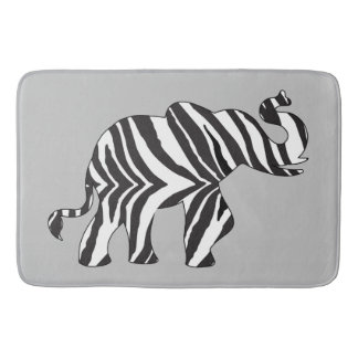 Tapis De Bain Eléphant fabriqué en zèbre rayures