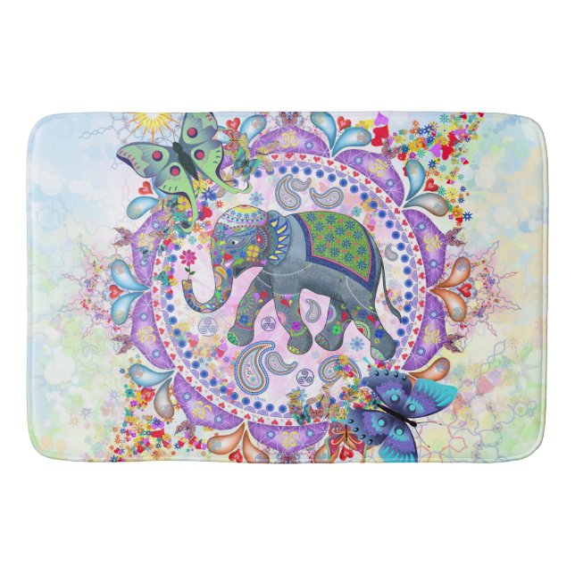 Tapis De Bain Éléphant sacré (Devant)