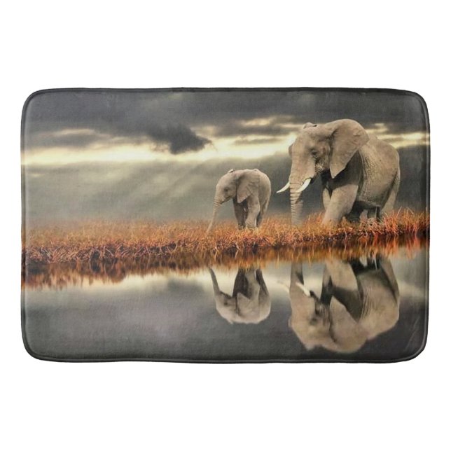 Tapis De Bain Éléphants (Devant)