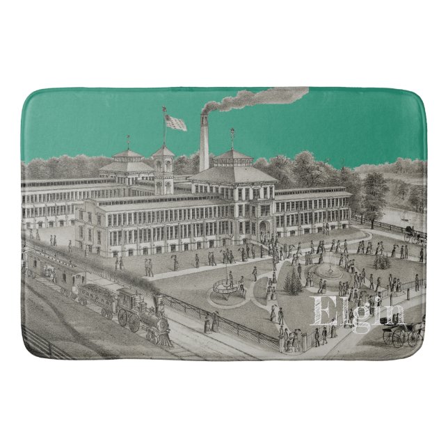 Tapis De Bain Elgin Watch Factory Elgin Illinois 1871 (Devant)
