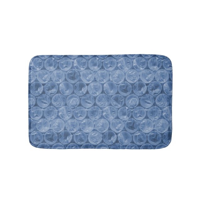 Tapis De Bain Emballage de bulle bleue (Devant)