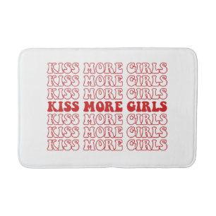 Tapis De Bain Embrassez plus de filles Mois de la fierté lesbien