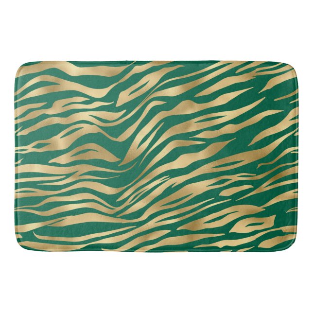Tapis De Bain Emerald et Gold Safari Series Design 2 (Devant)