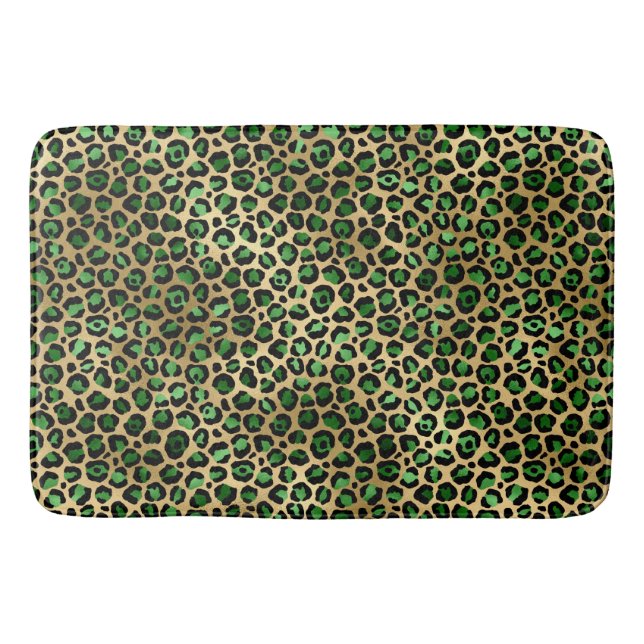 Tapis De Bain Emerald et Gold Safari Series Design 8 (Devant)