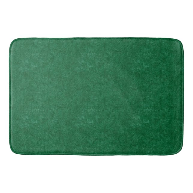 Tapis De Bain Émeraude vert Faux Velvet texture (Devant)