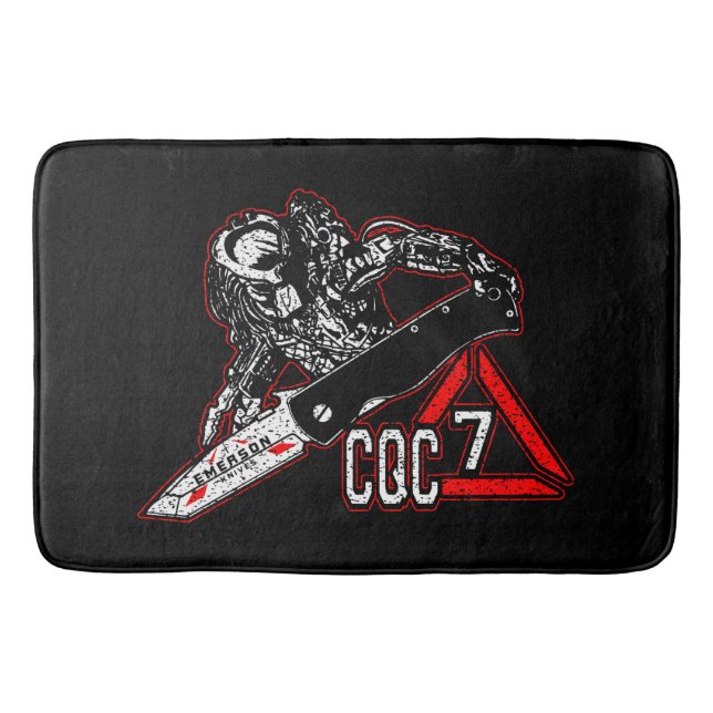 Tapis De Bain Emerson Knives CQC-7 Predator White Golf Towne Pla (Devant)