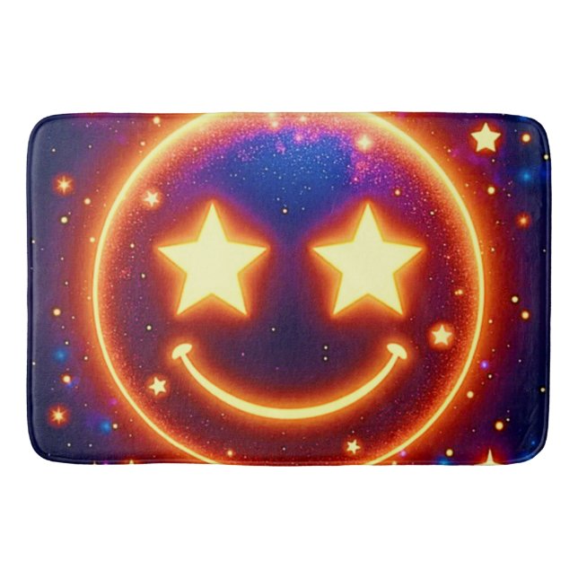 Tapis De Bain Emoji Étincelant (Devant)