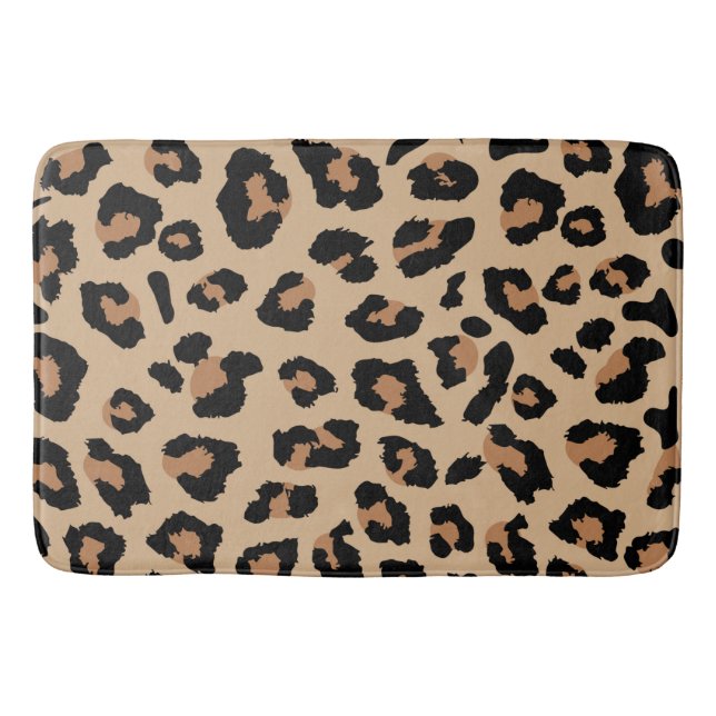 Tapis De Bain Empreinte de léopard (Devant)