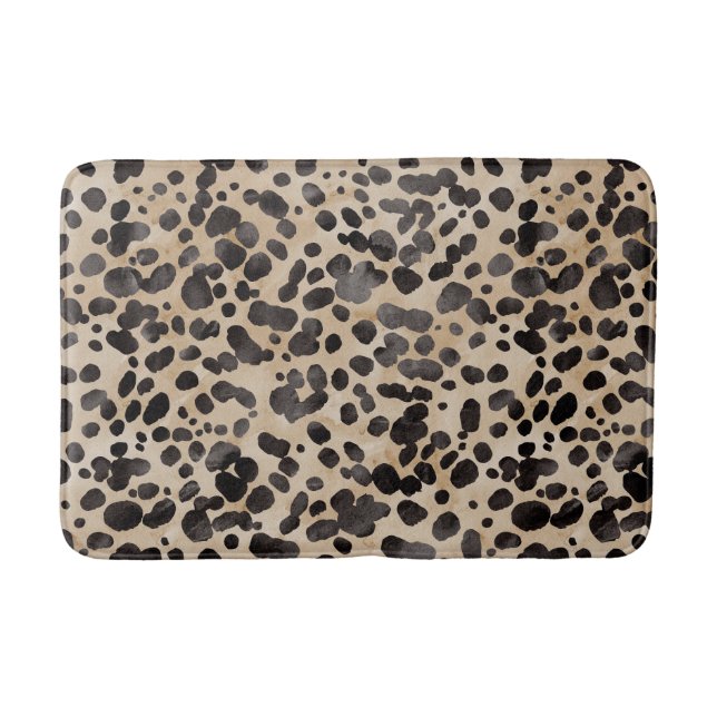 Tapis De Bain Empreinte de léopard Bath Mat. (Devant)
