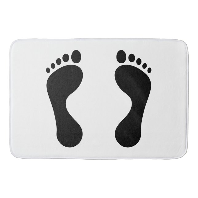 Tapis de bain Empreinte de pied (Devant)