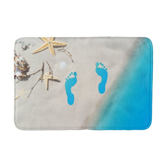 Tapis De Bain Empreinte de plage (Devant)