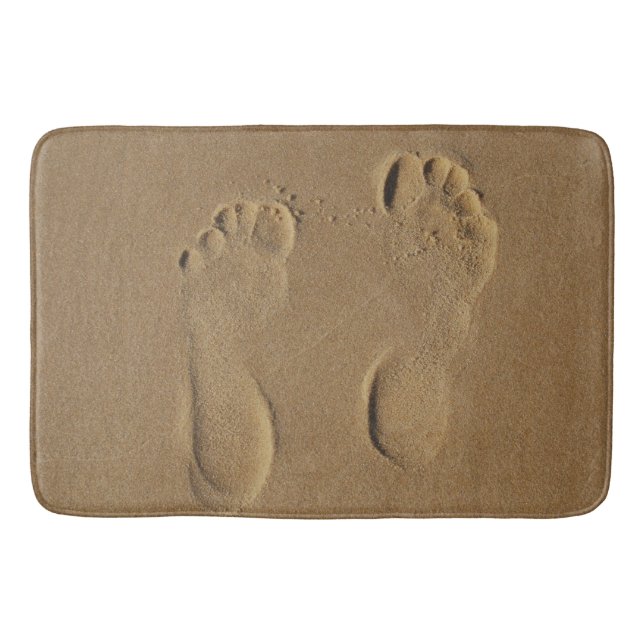 Tapis de Bain - Empreintes dans le Sable (Devant)