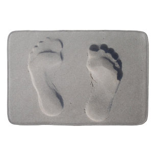 Tapis De Bain Empreintes dans le sable
