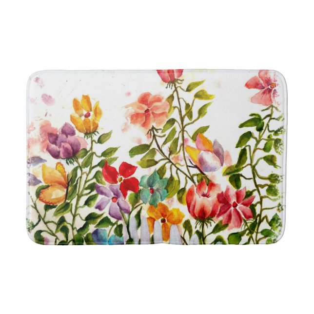 TAPIS DE BAIN EMPREINTES DE PATTES DE CHIENS AVEC LA CLÔTURE DE  (Devant)