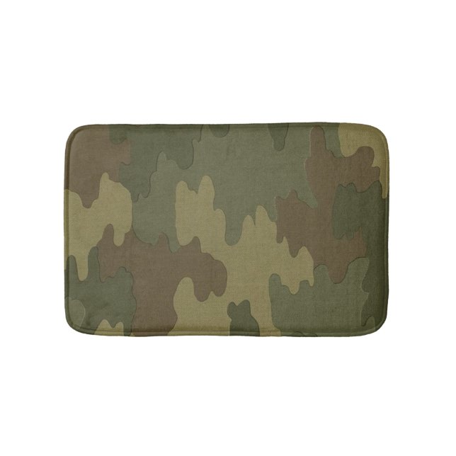 Tapis de bain en camouflage foncé (Devant)