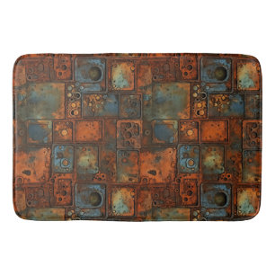 Tapis de bain en fer rouillé