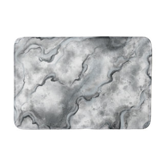 Tapis de bain en marbre gris