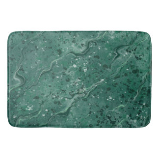 Tapis de bain en marbre vert