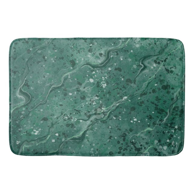 Tapis de bain en marbre vert (Devant)