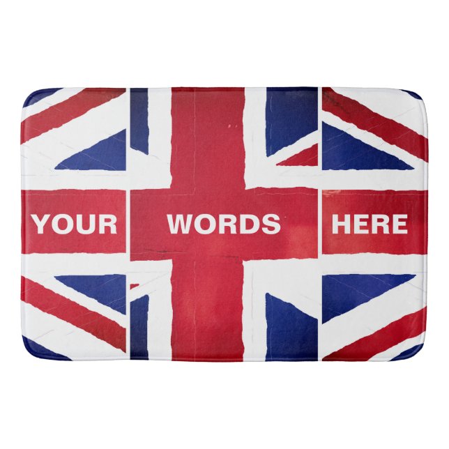 Tapis de bain en mousse drapeau Union Jack britann (Devant)