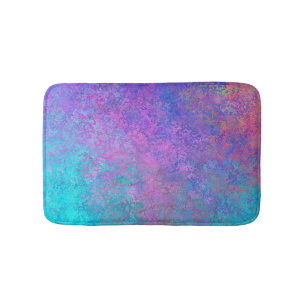 Tapis De Bain Encre d'alcool arc-en-ciel, Abstrait coloré
