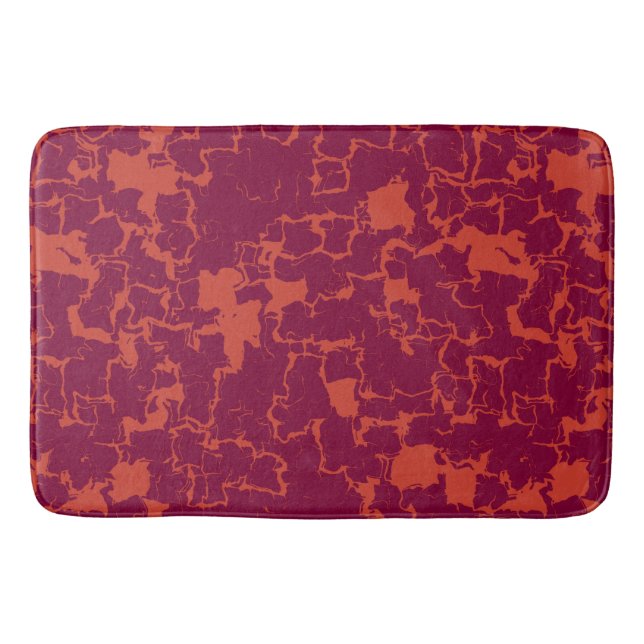 Tapis De Bain ensemble de serviettes de bain abstrait rose et or (Devant)
