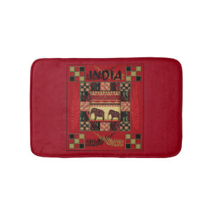 Tapis De Bain Ephapes ethniques disparates en Inde