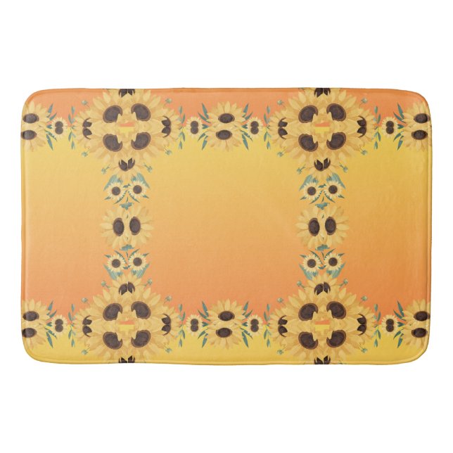 Tapis De Bain Épice citrouille Automne Moisson Automne Thanksgiv (Devant)