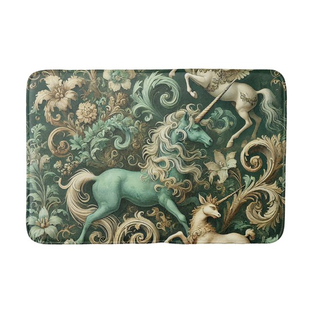 Tapis De Bain Equinoxe céleste - licorne mythique (Devant)